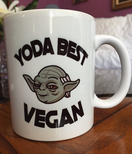 Image of Yo da best vegan 11 oz mug
