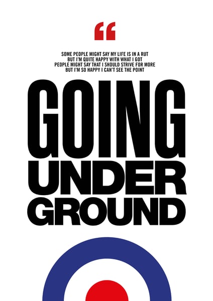 Image of The Jam - Going Underground - Poster