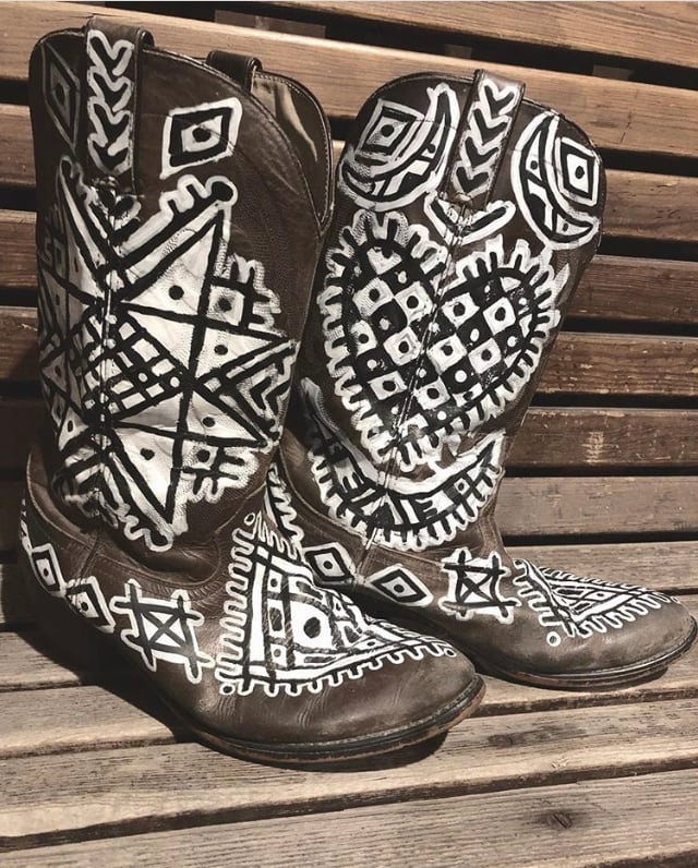 Tribal Desert Cowboy Boots 