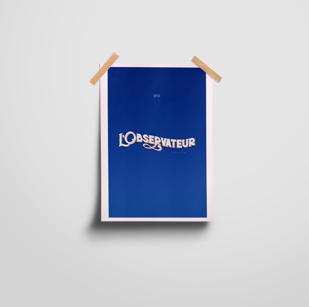 Image of L’Observateur Graphic A3 poster