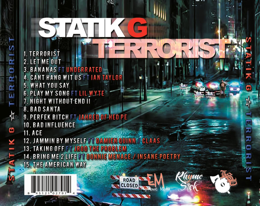 Image of STATIK G : TERRORIST Cd
