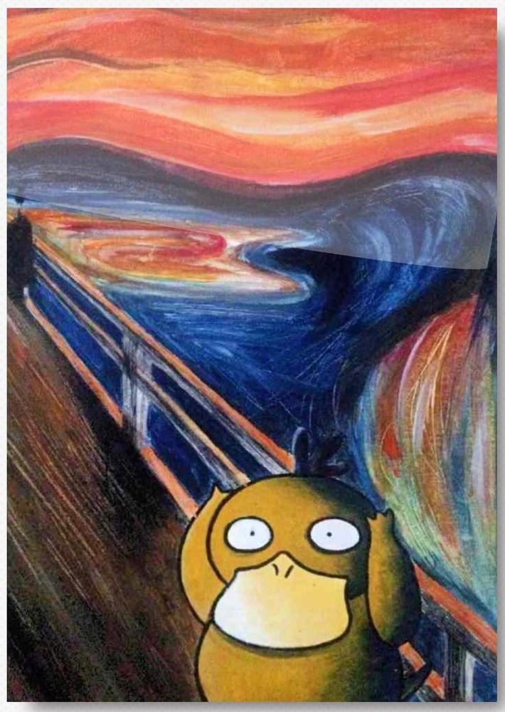 Image of PSYDUCK SCREAM ART PRINT 