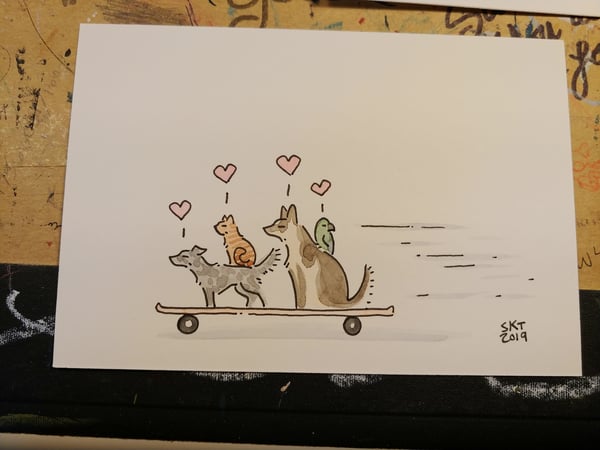 Image of Skateboarding Pets Mini
