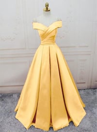 Image 1 of Beautiful Long Handmade Party Dress 2019, Off the Shoulder Formal Dress
