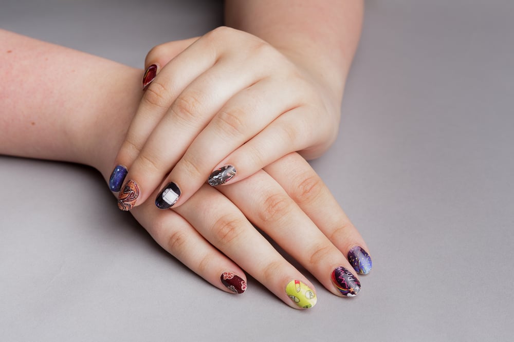 Anj Smith, <i>Set of 20 Nail Transfers</i>, 2019