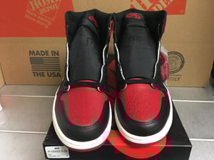 Image of AIR JORDAN 1 RETRO HI OG “BRED TOE” MEN