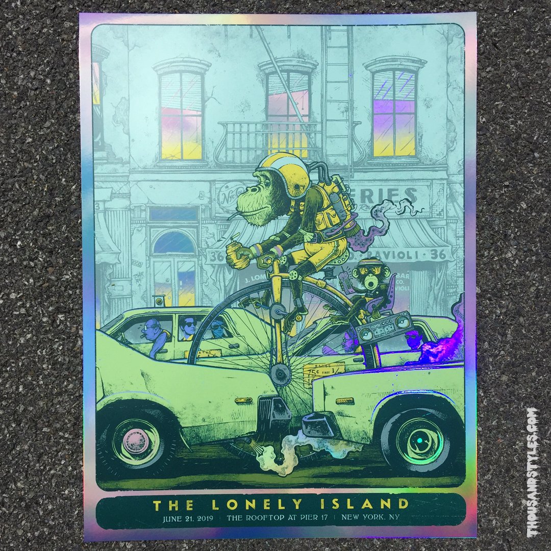 The Lonely Island Poster - FOIL VARIANT - Pier 17 NYC