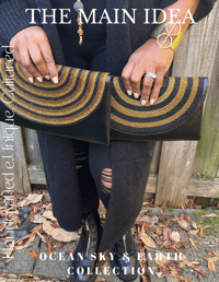 Image 5 of Furaha Black & Gold Beaded Clutch (2 Sizes)