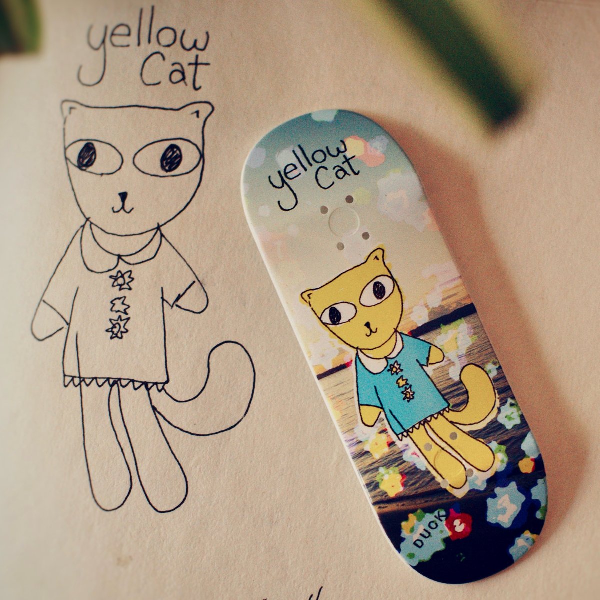 Duck Deck - Yellow Cat (26mm - 34mm)