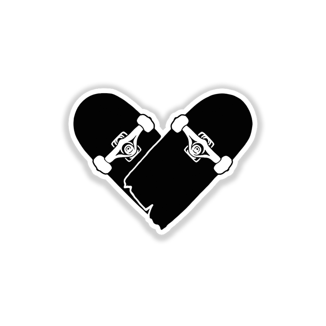 Robot Hands Love Heart skateboard vinyl sticker decal 3 1/2" x 2 1/2" From US