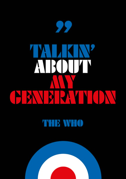 Image of The Who - 'My Generation'- Poster