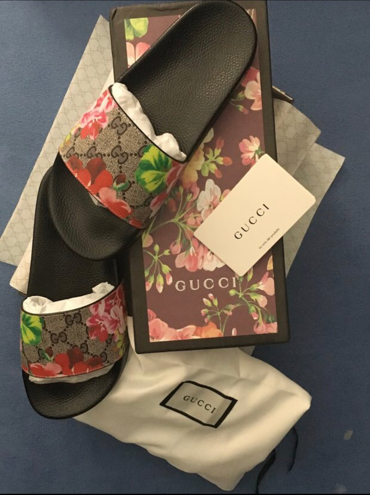 Gucci Floral Slides🌺 | Bkboutique