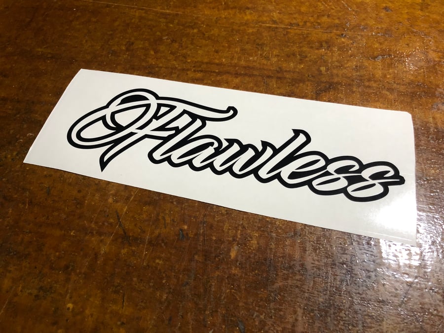 Image of 12” Flawless decal 