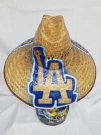 Image 2 of Los Angeles Dodgers custom airbrush sun hat