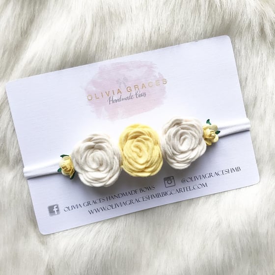 Image of Felt Flower Band