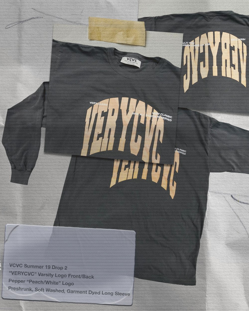 Image of Varsity "VERYCVC" LOGO (Pepper)