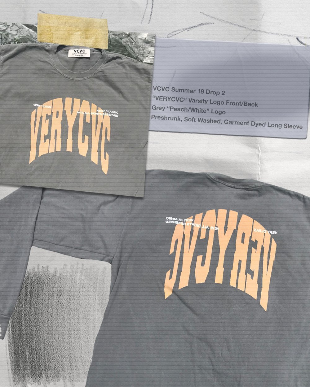 Image of Varsity "VERYCVC" LOGO (Grey)