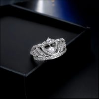 Silver women's Crown Ring