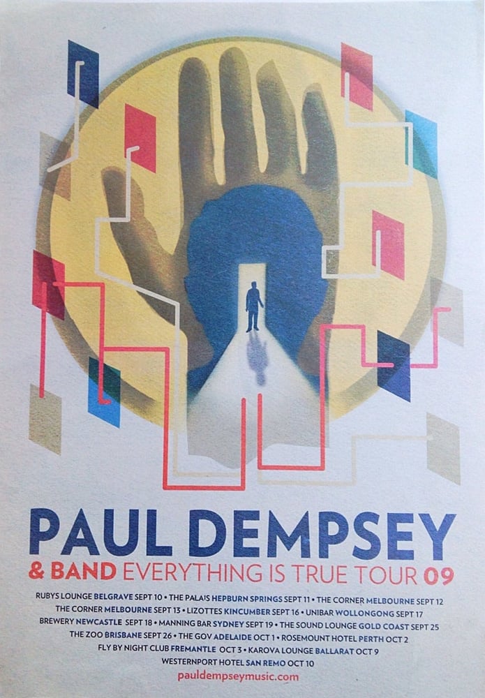 Image of Paul Dempsey 'Everything is True' Tour Poster - VERY limited.
