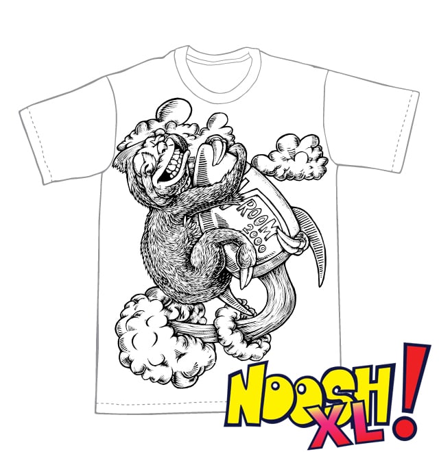 Vroom(TM) Sloth T-shirt - XL Print - **FREE SHIPPING