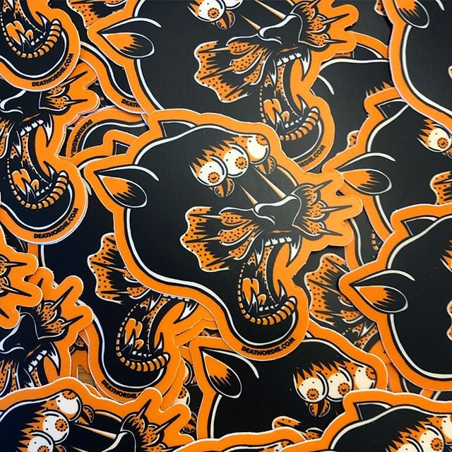 3 Titted Forehead Panther Sticker