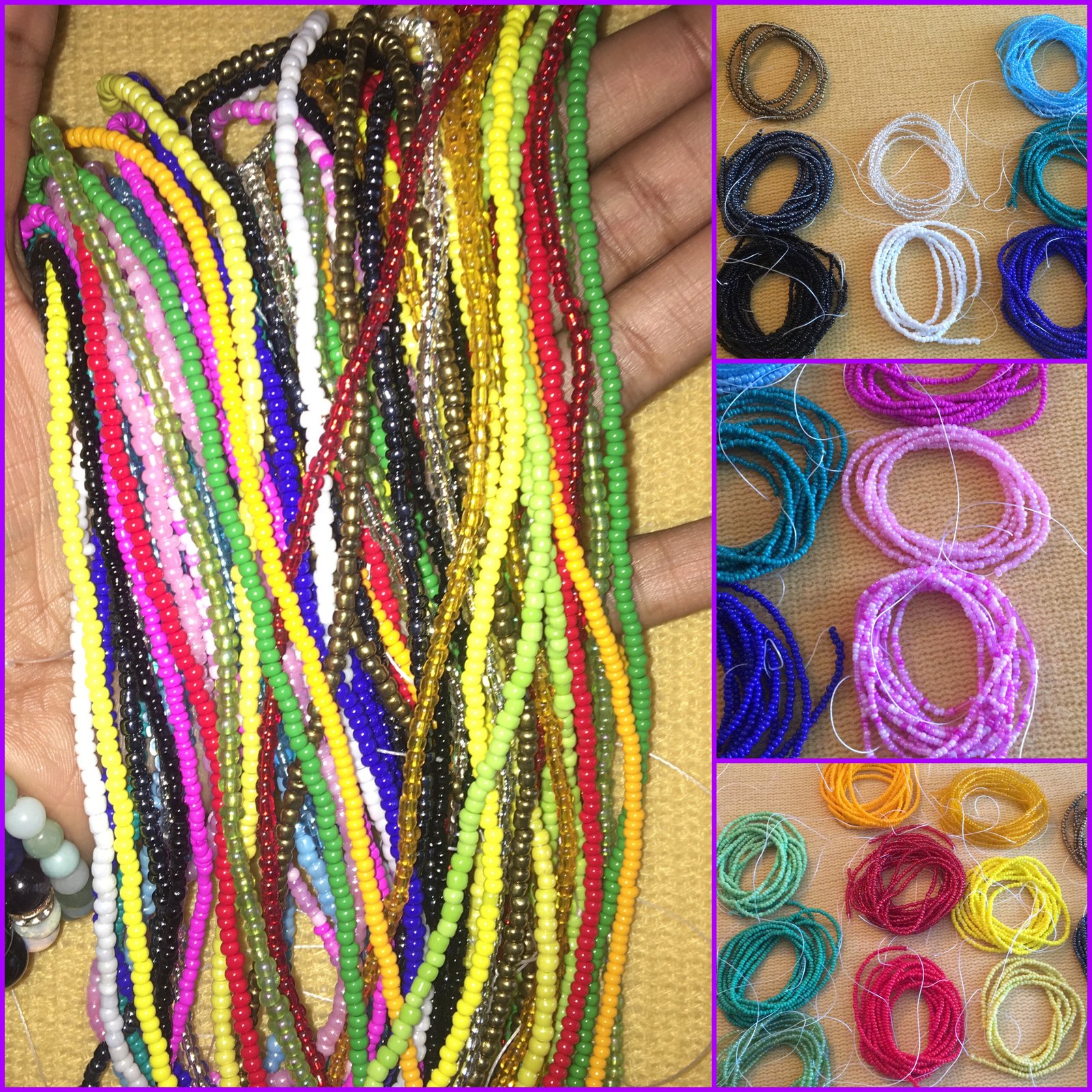 colorful waist beads