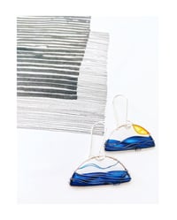 Image 2 of Calm Sea Silver Earrings 