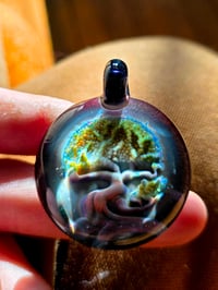 Image 2 of Opalized Bonsai tree implosion pendant.