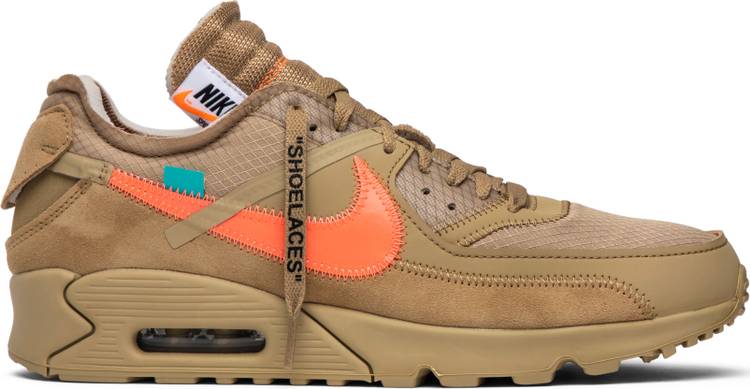 off white x air max 90 desert ore