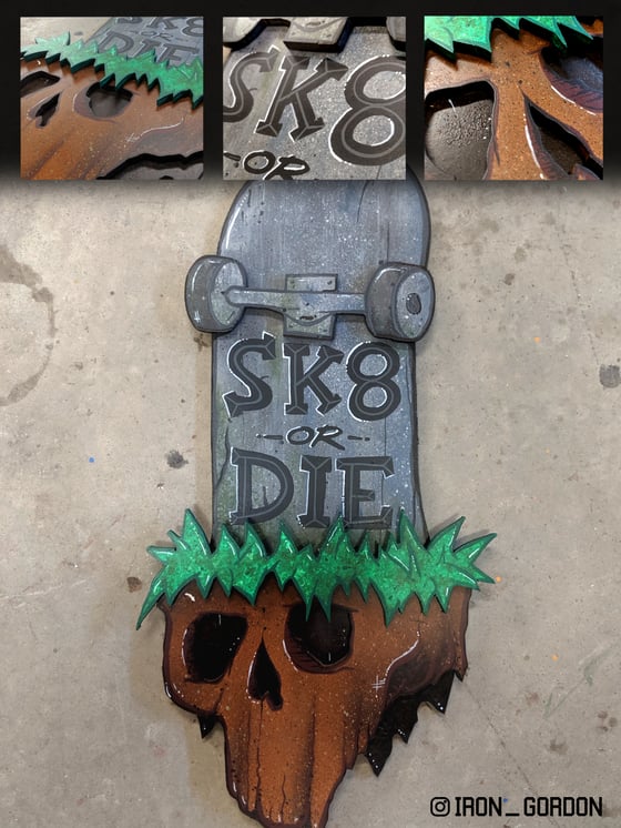 Image of Sk8 or Die Tombstone