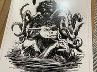 Image 2 of Gentle Cthulhu V Kalabaw print