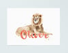 Personalised Name Print - Lion