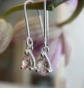 Image of Morganite Drop Earrings