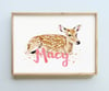 PERSONALISED NAME PRINT - DEER