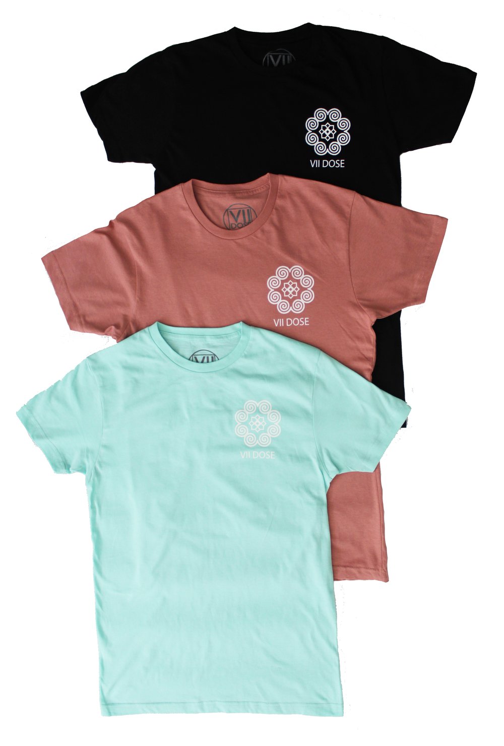 Image of "Roots & Culture" Logo Tee (Mint, Rose, & Black)