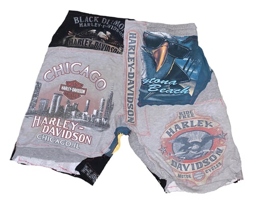 Image of SEVYNTH COLLAGE SHORTS ; BIKE WEEK