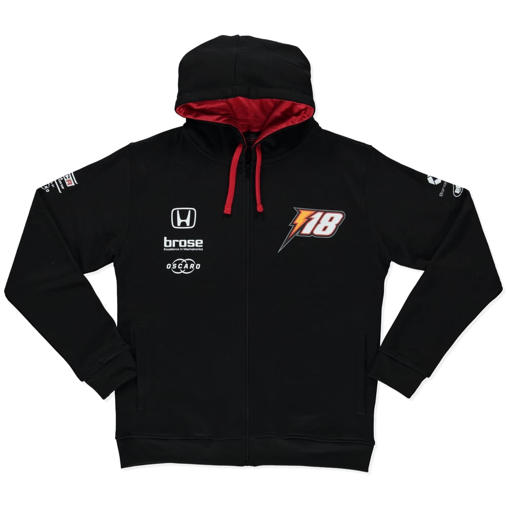 Image of NEW 2019 WTCR MEN´S "RACING" HOODIE BLACK