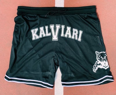 Image of KALVIARI PROWLER WARM UP SHORTS (BLACK X WHITE)