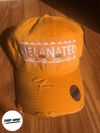 Melanated Dad Hat - Distressed Golden Yellow
