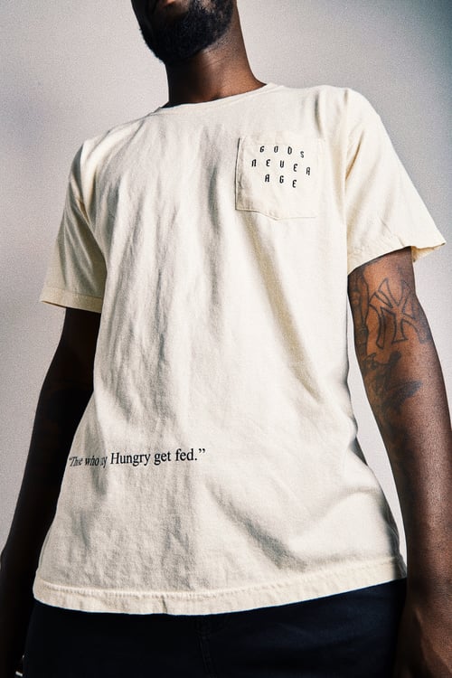 Image of SEVYNTH HUNGER TEE; DESERT SAND