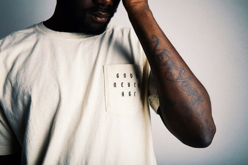 Image of SEVYNTH HUNGER TEE; DESERT SAND