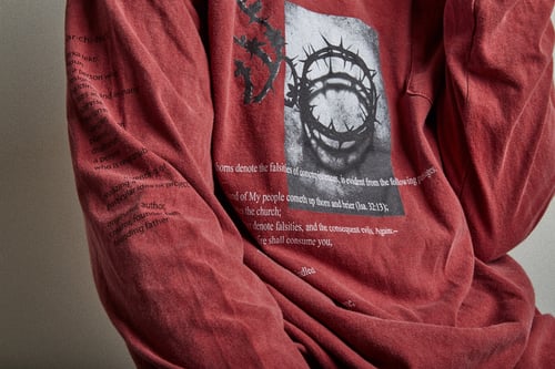 Image of SEVYNTH ARCHITECT LONGSLEEVE TEE;BRICK