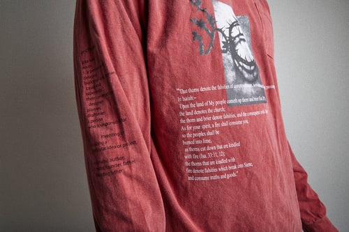 Image of SEVYNTH ARCHITECT LONGSLEEVE TEE;BRICK