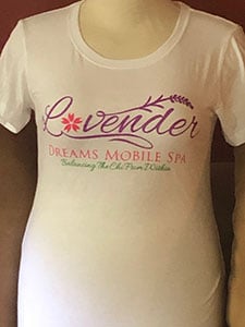 Image of Lavender Dreams Colored Logo Youth White T-Shirt