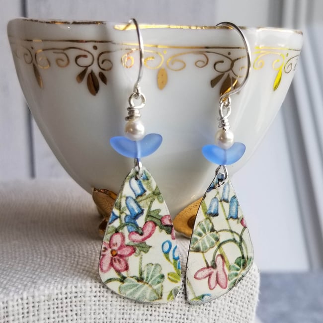 Pottery Shard Earrings - 4