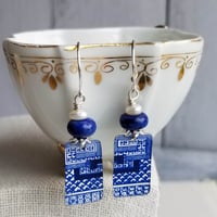 Image 2 of Pottery Shard Earrings - 13