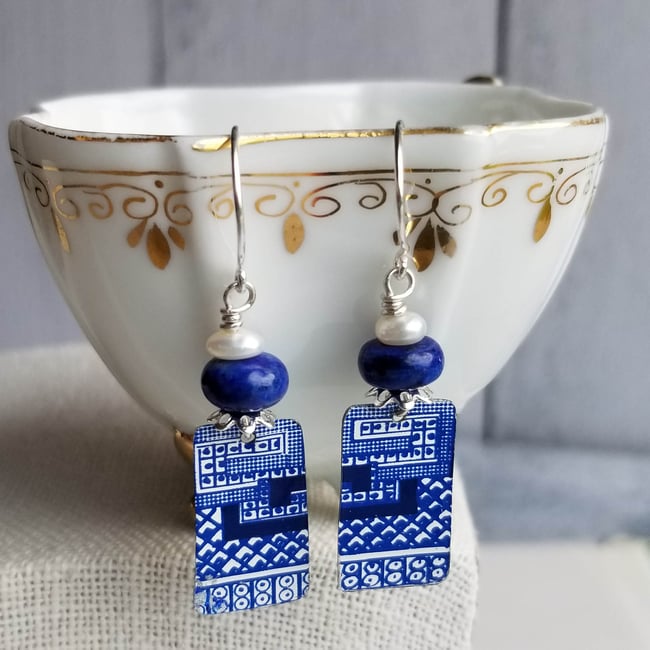 Pottery Shard Earrings - 13