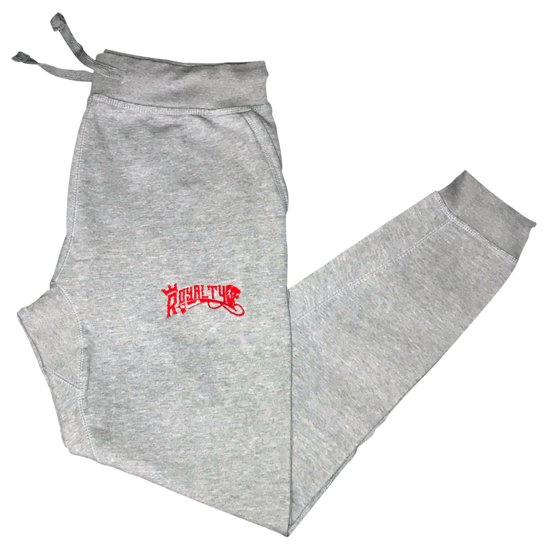 Image of Grey x Red Royalty (JOGGERS)