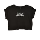 Image 1 of "TIRED OF SOCIAL PRESSURES" | Crop Top | DIY | T-Shirt | bio | organic | feminism | fuck society |