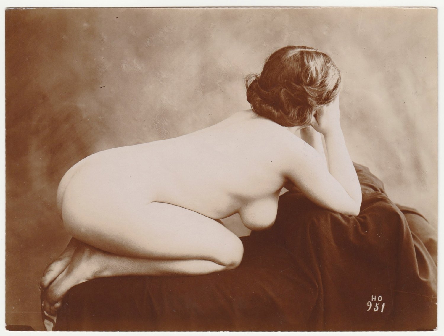 Image of Henri Oltramare: female nude, artist study, ca. 1890